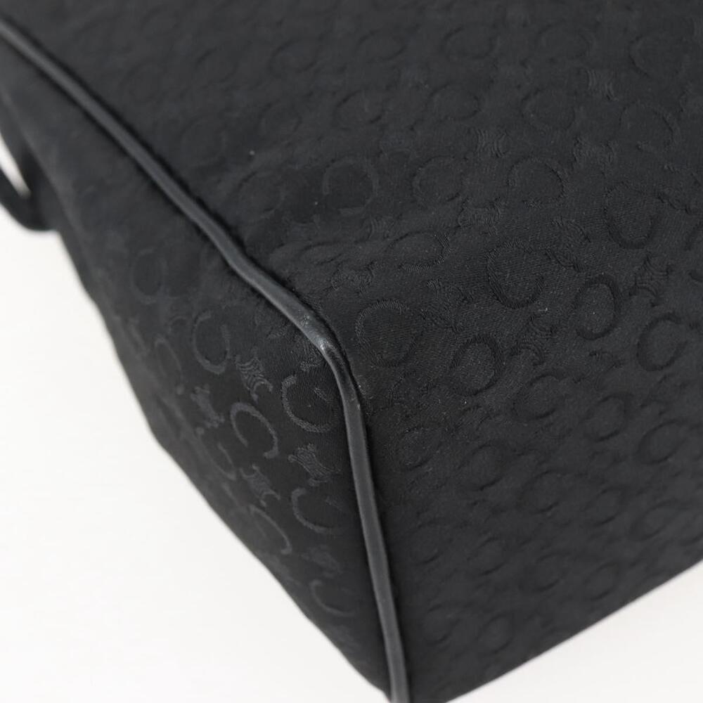 CELINE C Macadam Canvas Hand Bag Black Silver Auth gh998 - Picture 16 of 16